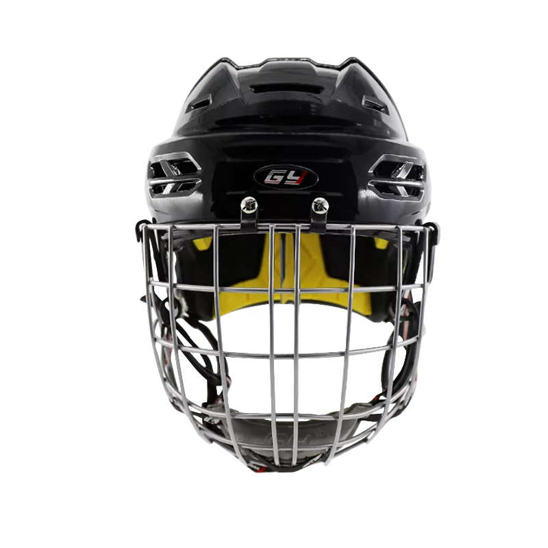 Why do hockey helmets not cover the face?
